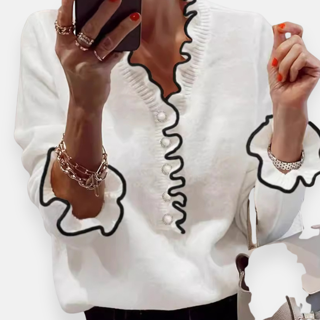 Adrien | Pull à volants élégants