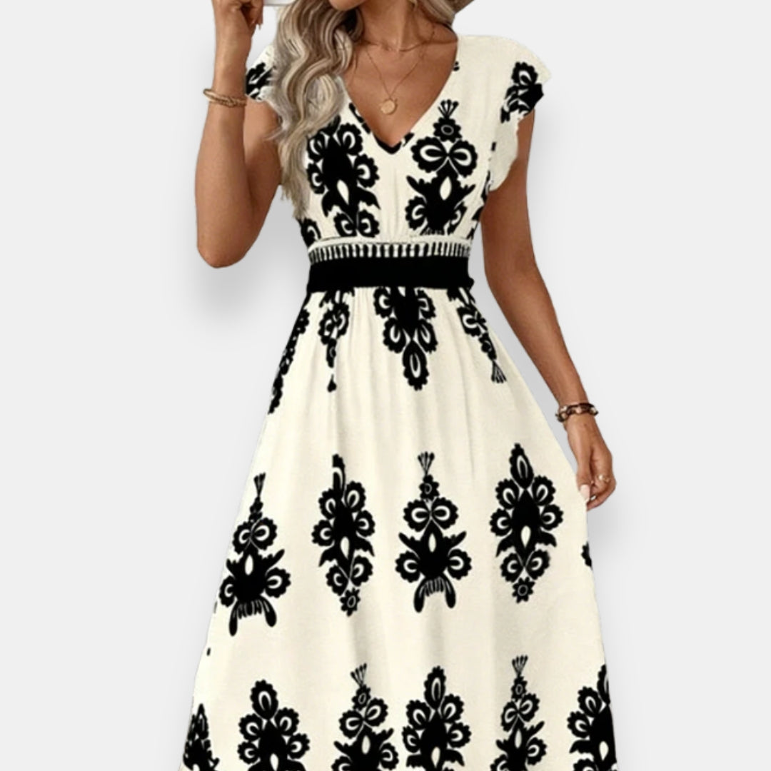 Servanne | Robe Imprimé Ornemental
