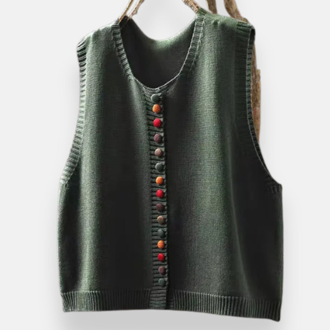 Élodie | Gilet sans manches en maille
