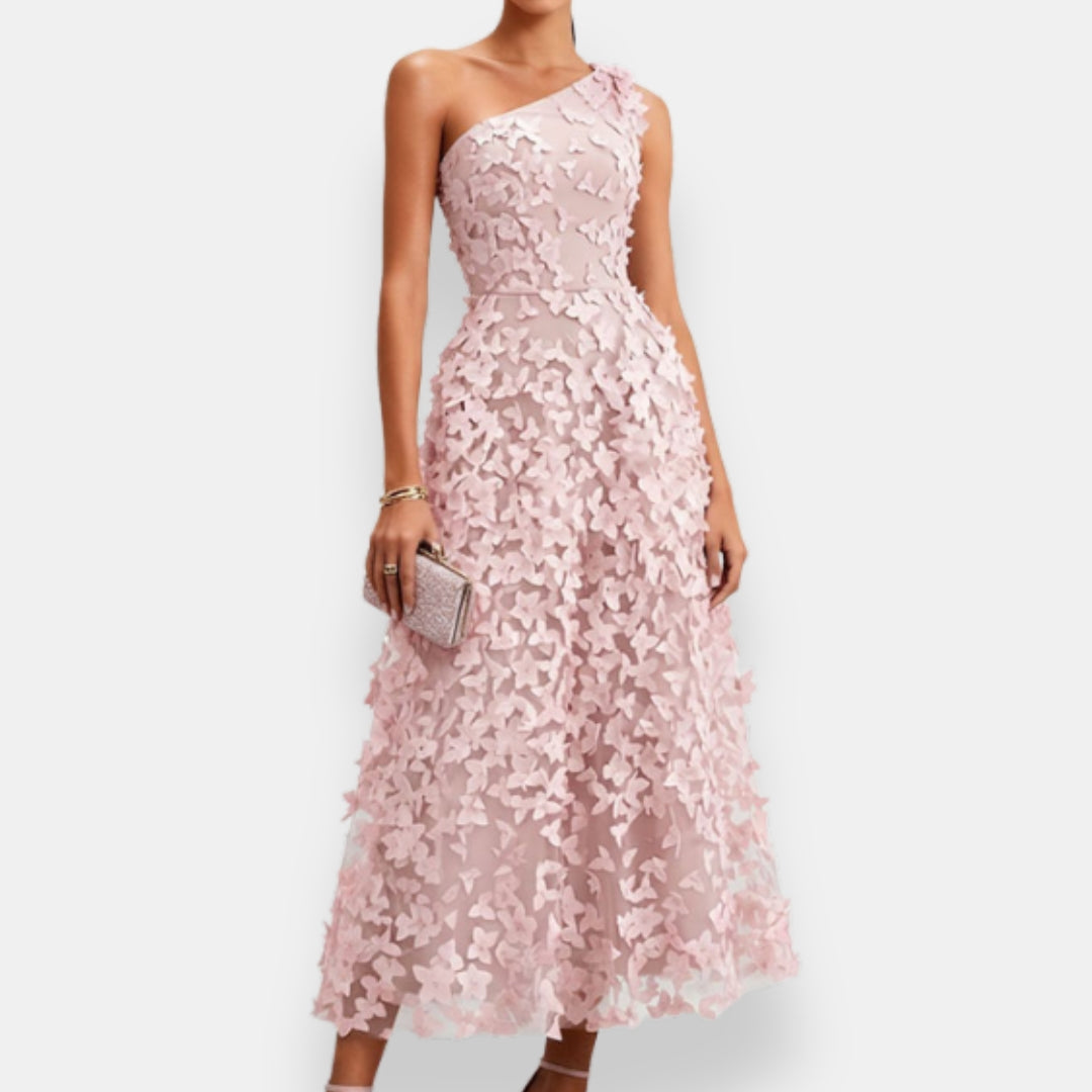 Arlette | Robe Asymétrique Papillons
