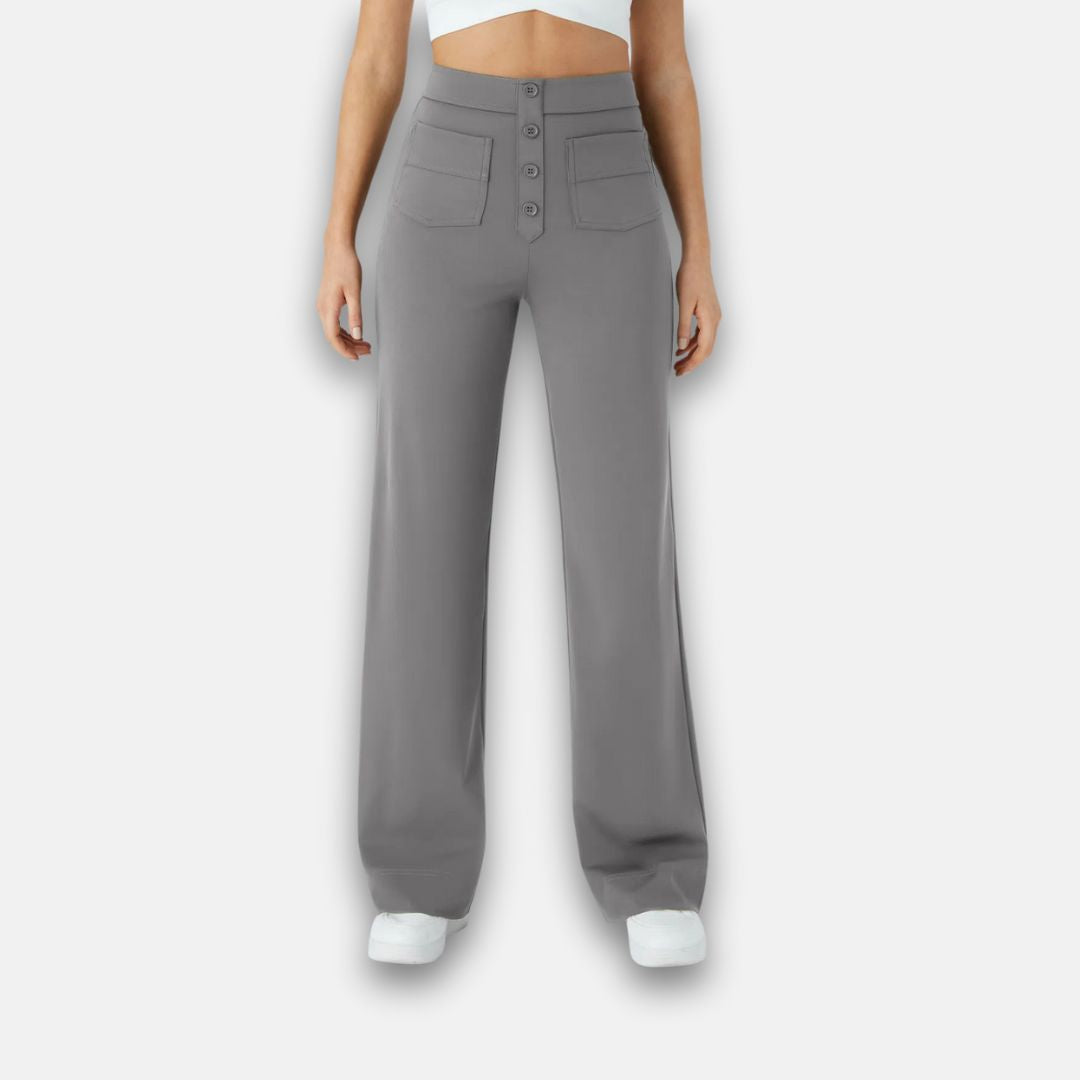 Jade | Pantalon large à boutons