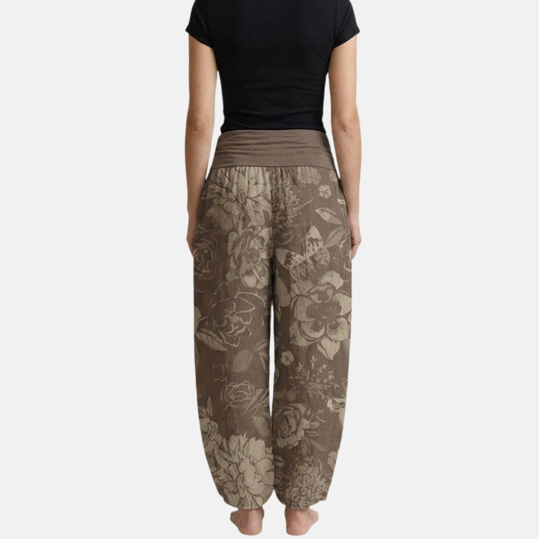 Garance | Pantalon bouffant à imprimé floral