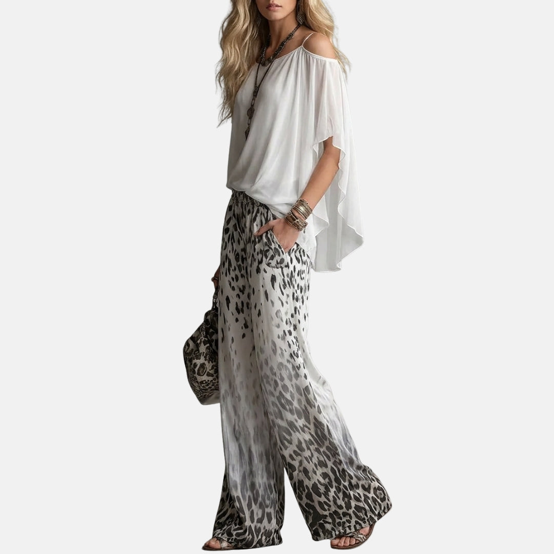 Caroline | Ensemble fluide léopard