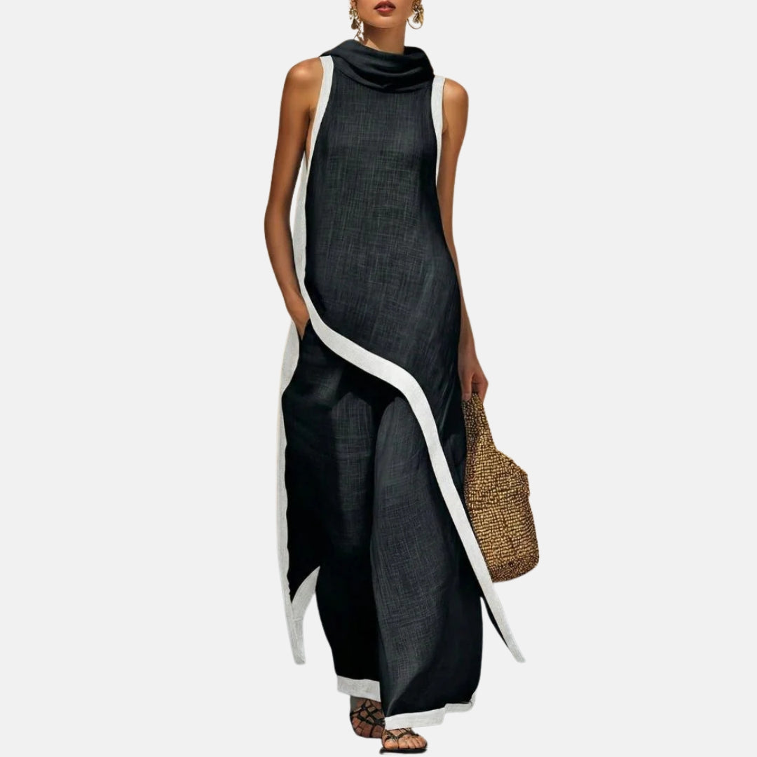 Léonie | Ensemble tunique longue et pantalon large