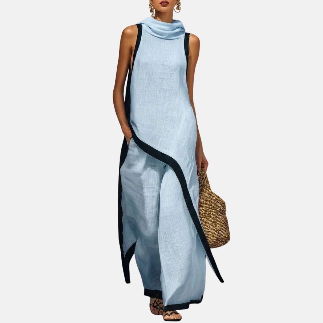 Léonie | Ensemble tunique longue et pantalon large