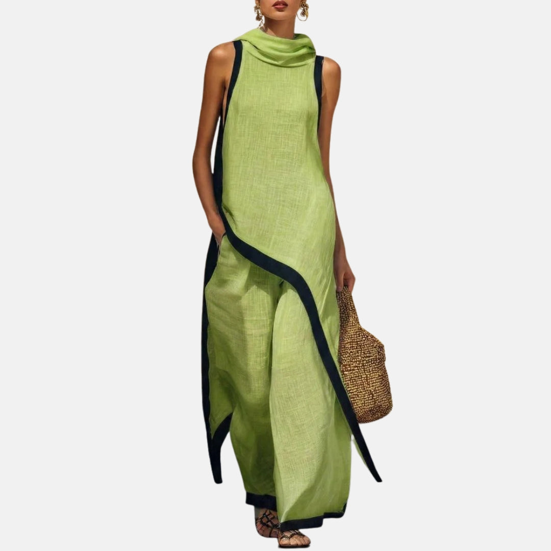 Léonie | Ensemble tunique longue et pantalon large