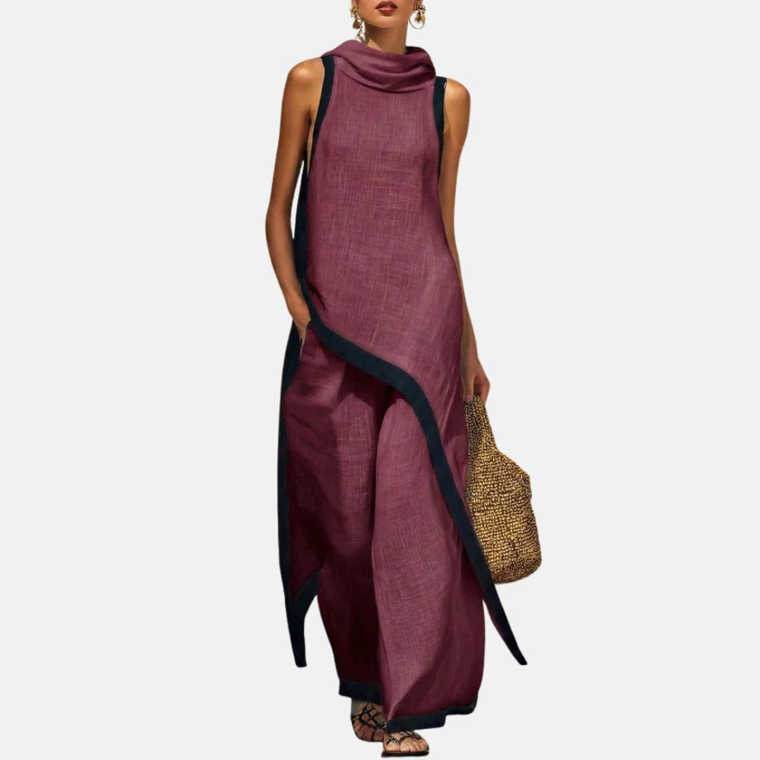 Léonie | Ensemble tunique longue et pantalon large