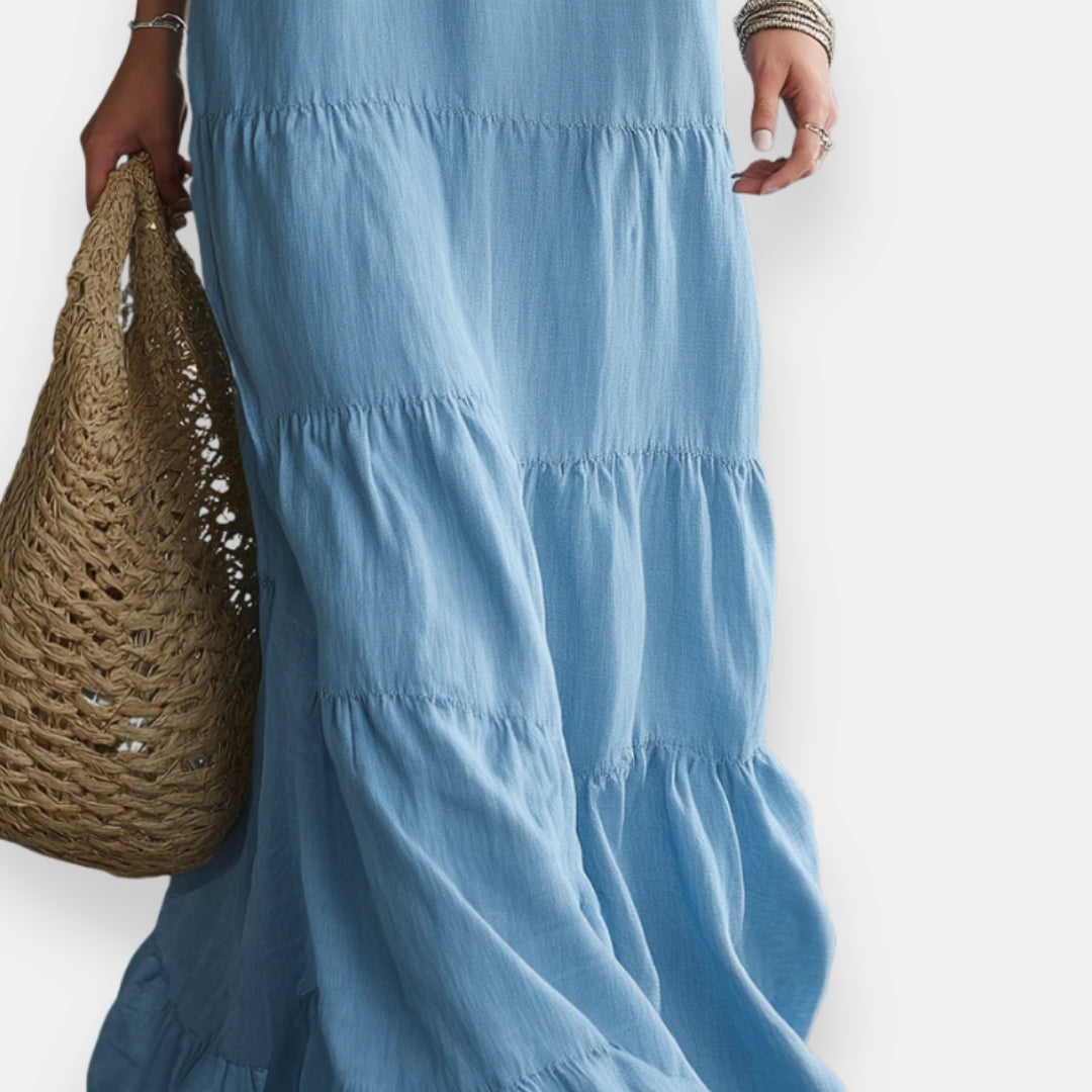 Émya | Robe Longue Volantée