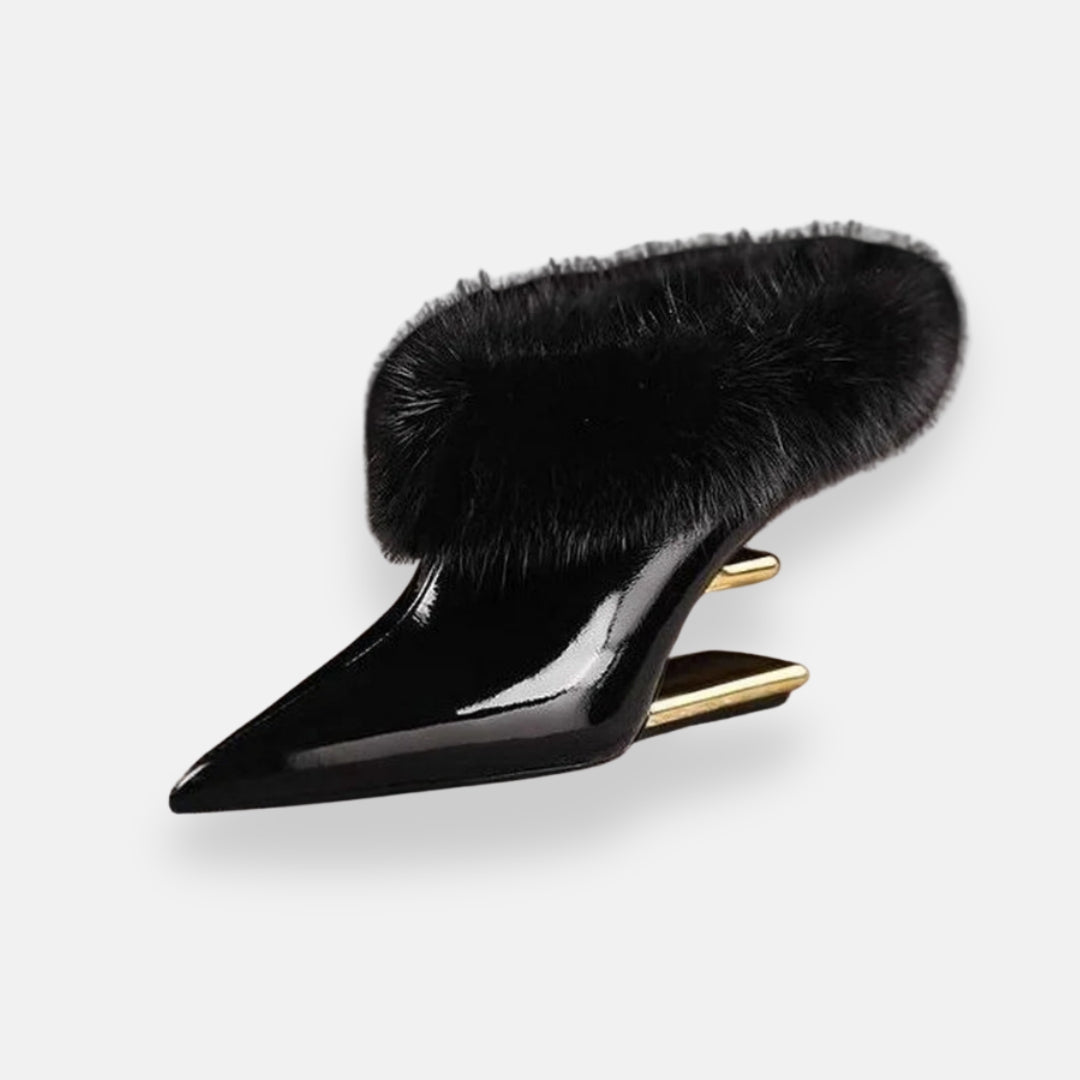 Amarine | Mules élégantes à fourrure