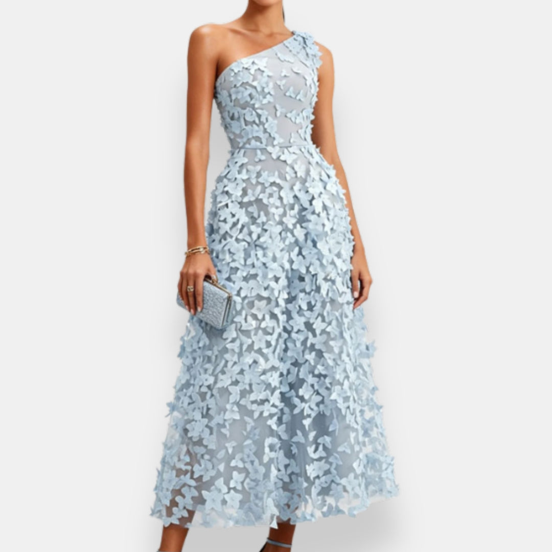 Arlette | Robe Asymétrique Papillons