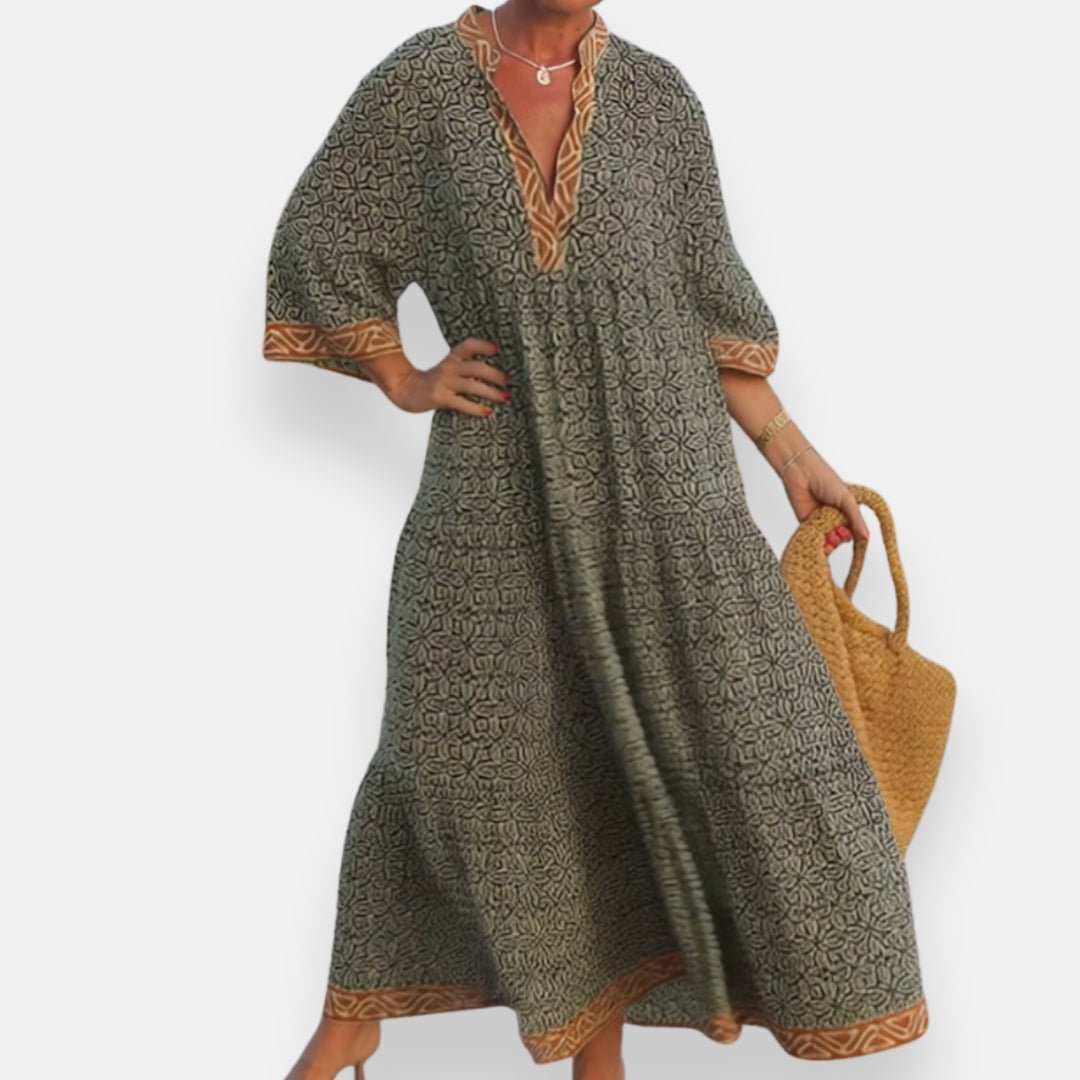 Ombline | Robe kaftan tribal