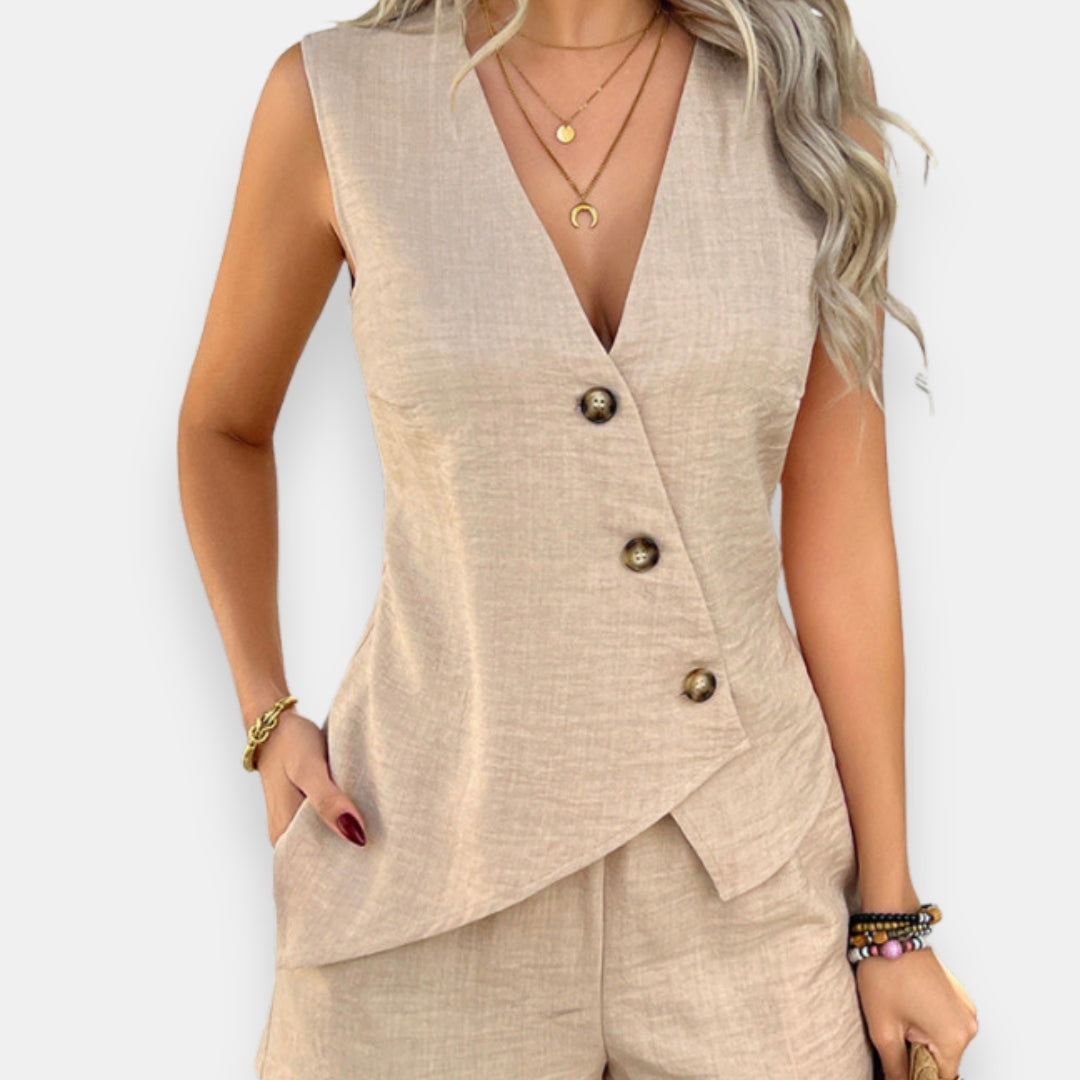 Soizic | Ensemble Gilet Croisé
