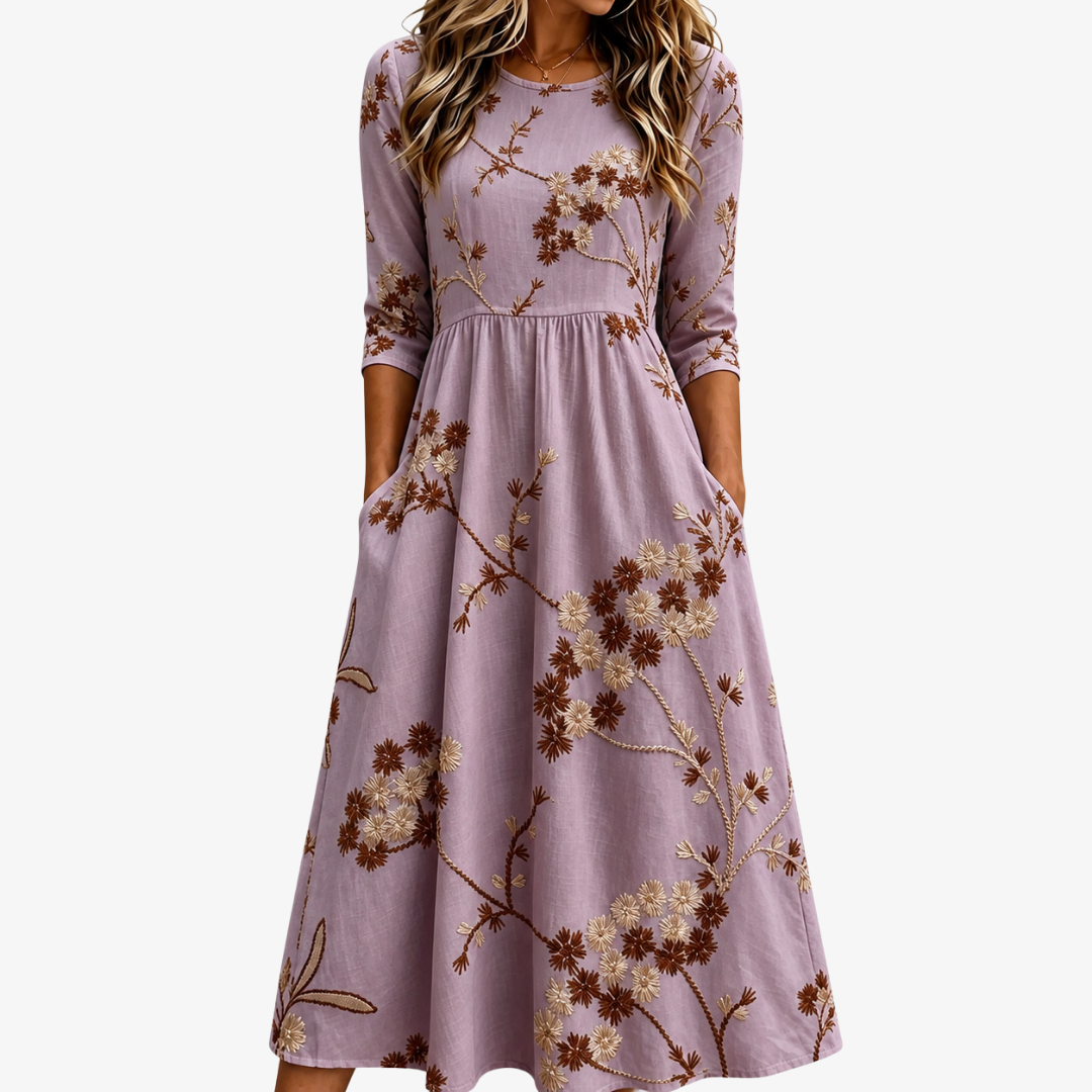 Undine | Robe Fleurie Brodée