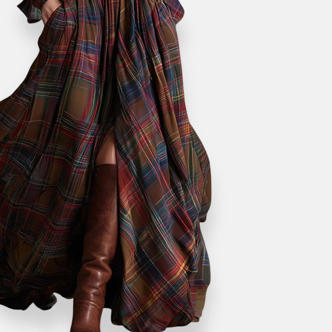 Énélie | Robe Chemise Carreaux