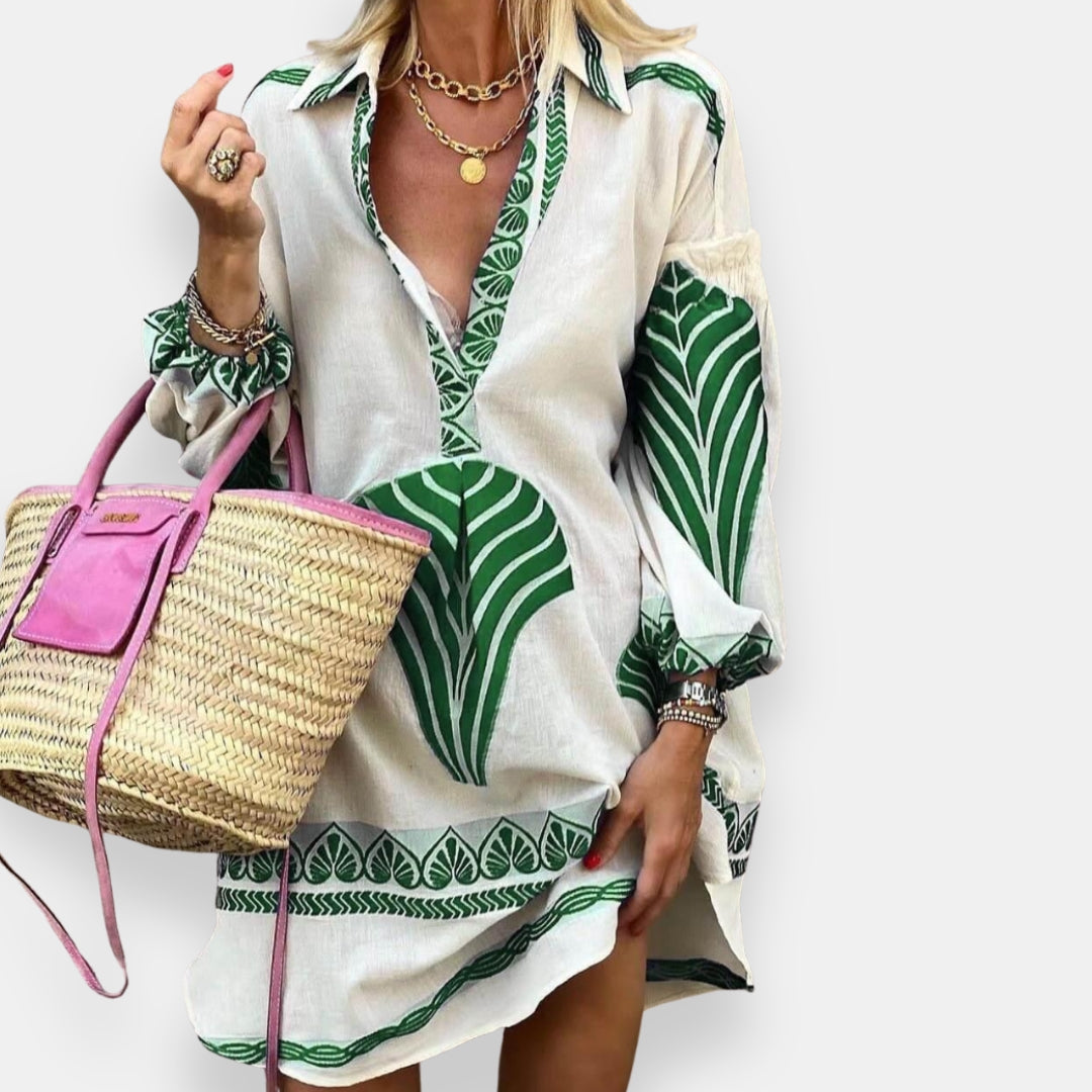 Dorine | Robe Chemise Graphique