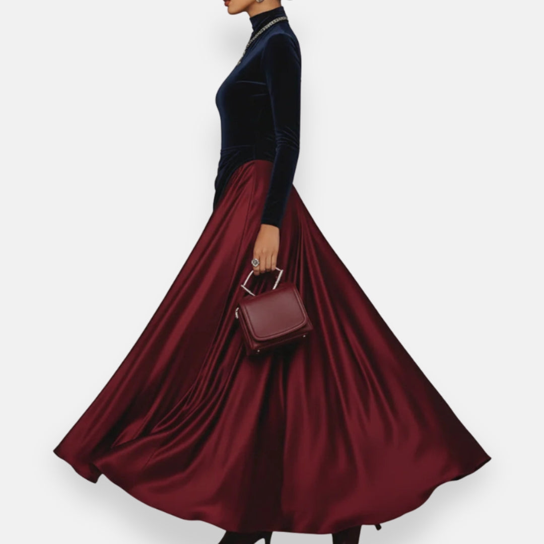 Anceline | Robe Velours Satin