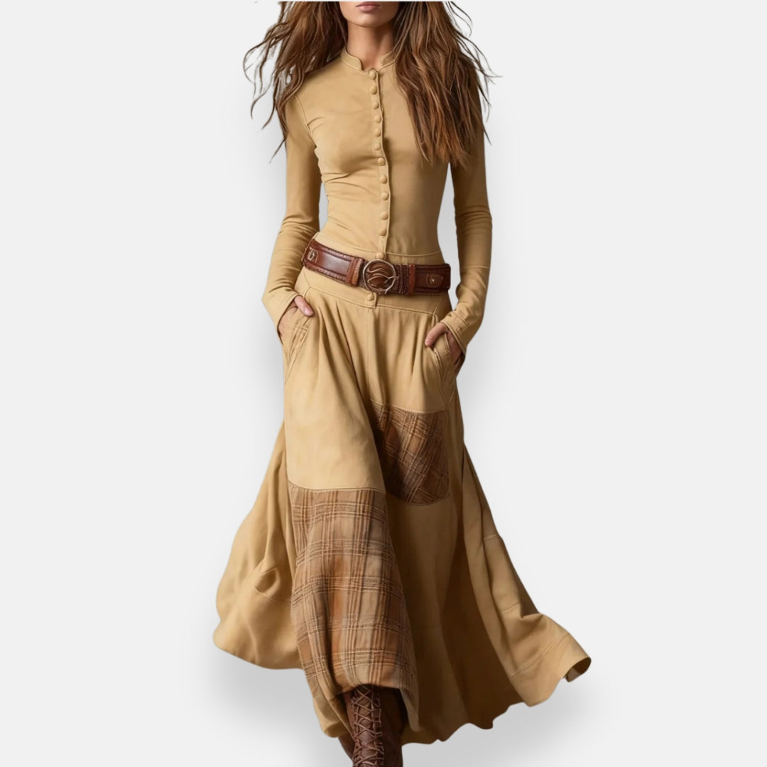 Désirine | Robe Bohème Boutonnée