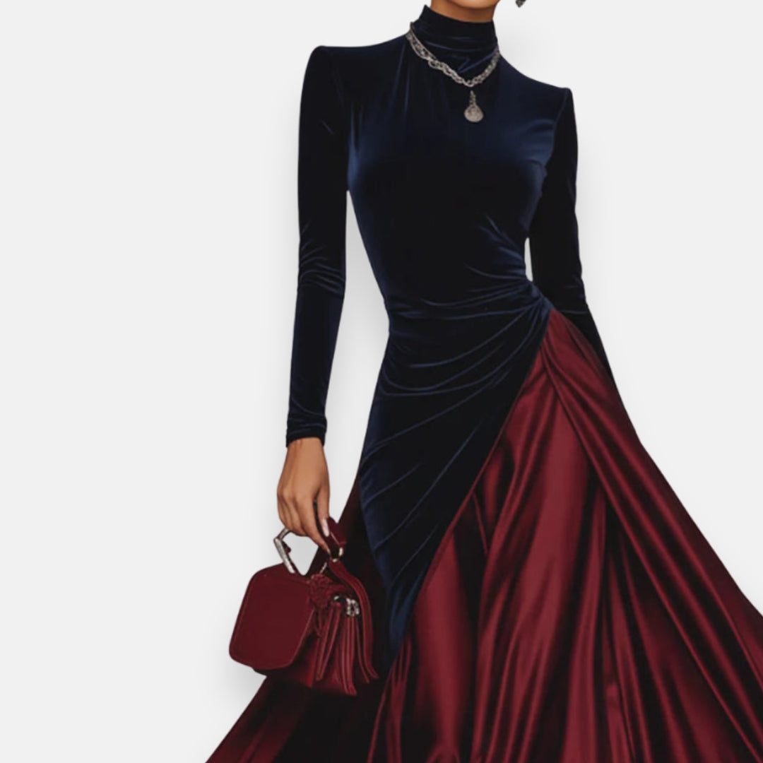 Anceline | Robe Velours Satin