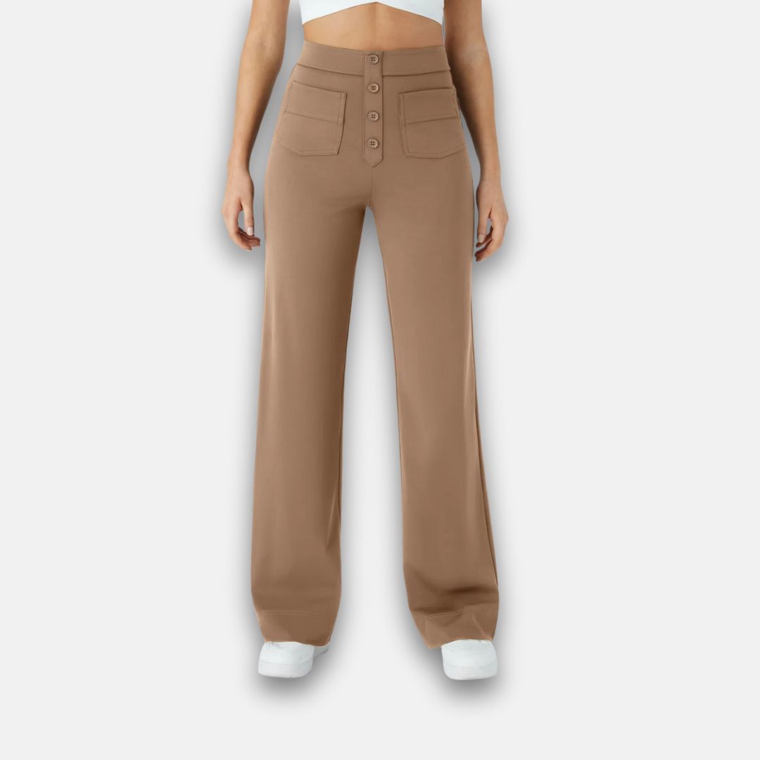 Jade | Pantalon large à boutons