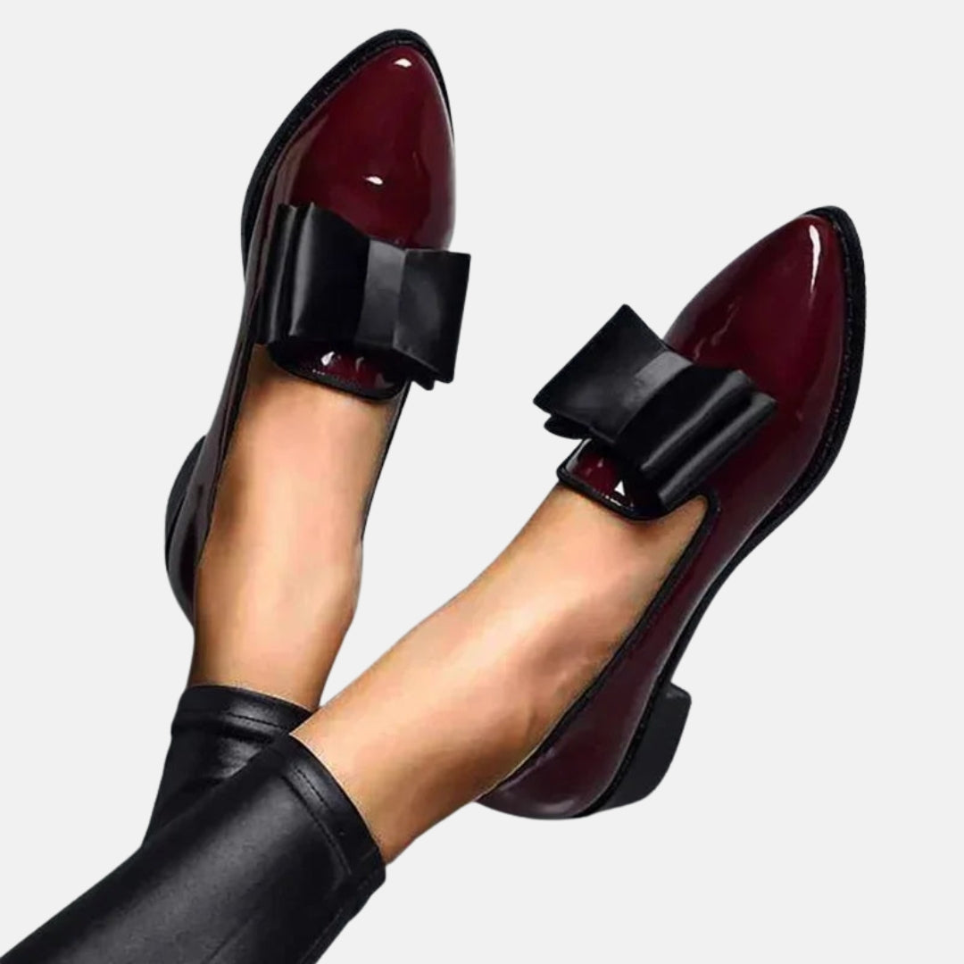 Fenira | Mocassins vernis à nœud élégant