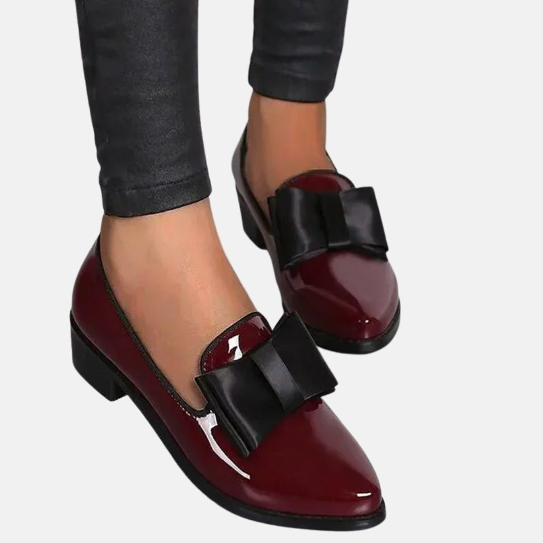 Fenira | Mocassins vernis à nœud élégant