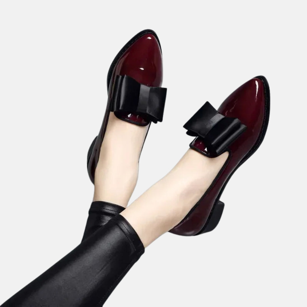 Fenira | Mocassins vernis à nœud élégant