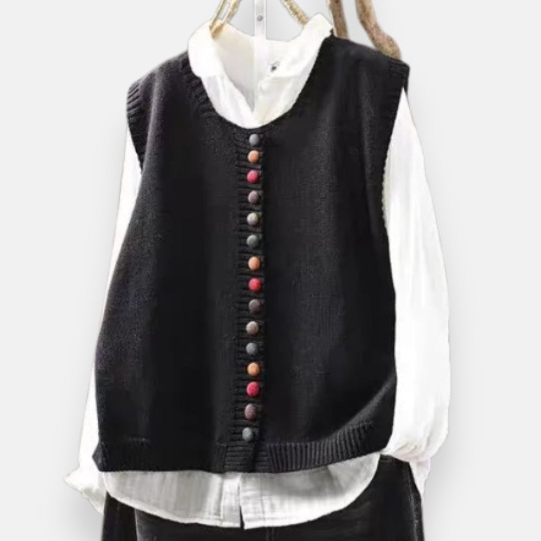 Élodie | Gilet sans manches en maille