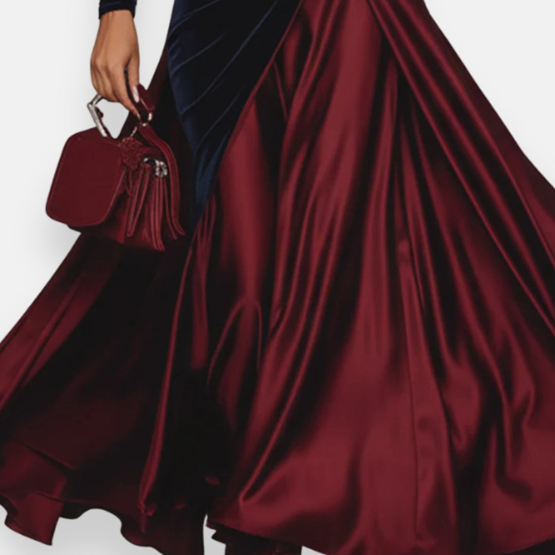 Anceline | Robe Velours Satin