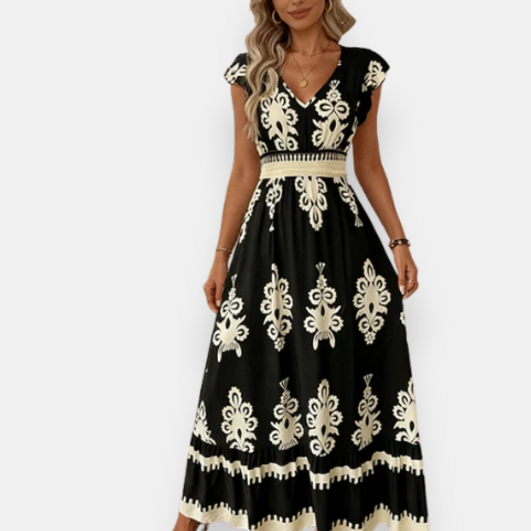 Servanne | Robe Imprimé Ornemental