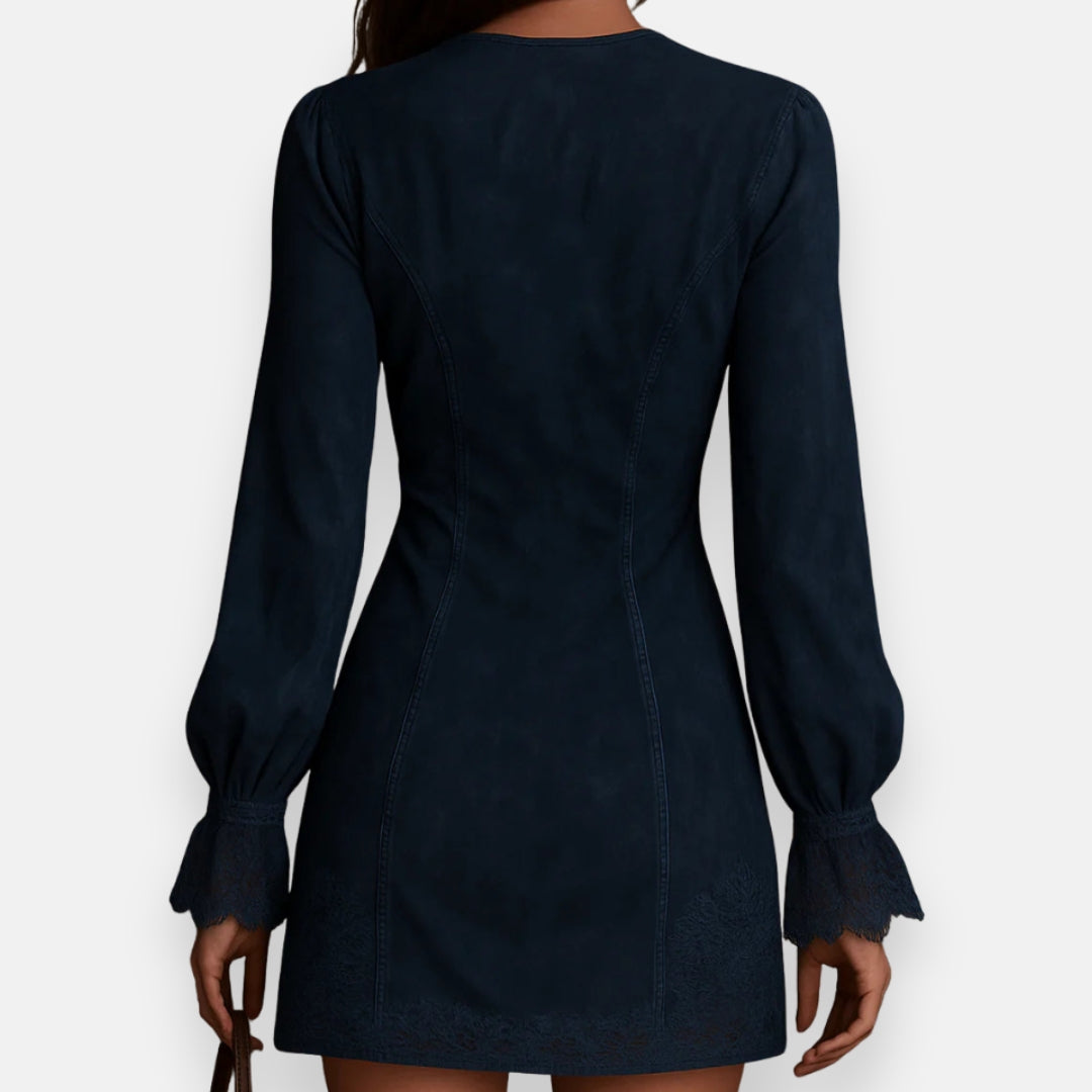 Héloria | Robe Suédine Brodée