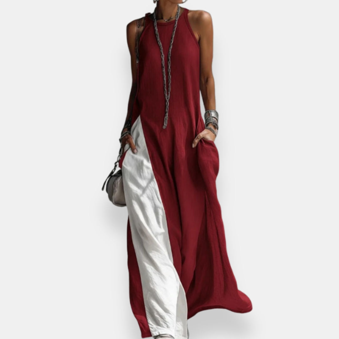 Lisette | Robe Longue Bicolore