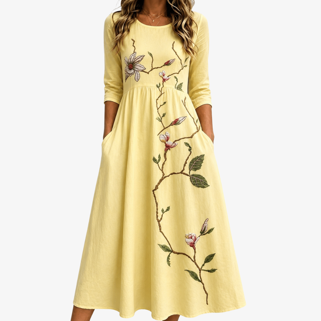 Ysoré | Robe Brodée Fleurie