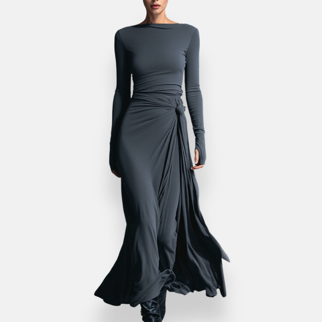 Orphée | Robe Drapée Élégante