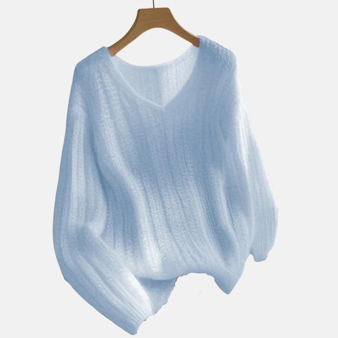 Amara | Pull doux rose pâle