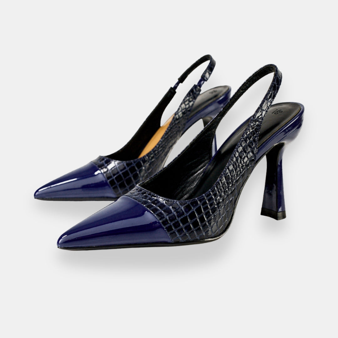 Brilvoise | Escarpins slingback croco sculpté
