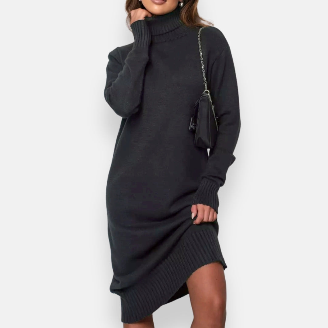 Koralie | Robe pull col montant