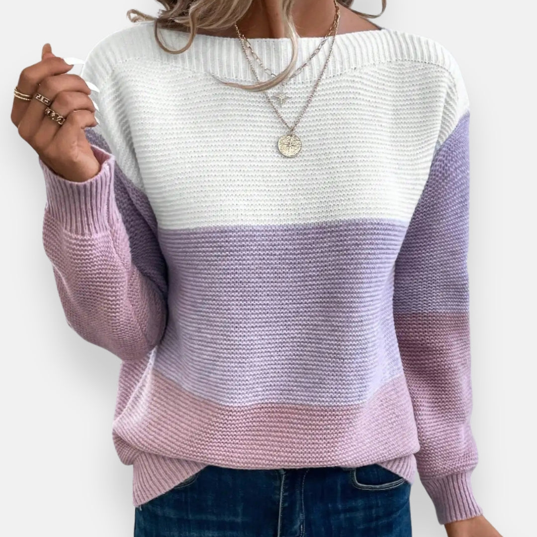 Brivion | Pull bicolore décontracté