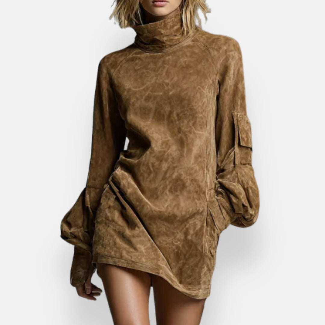 Joséfa | Robe Suédine Col