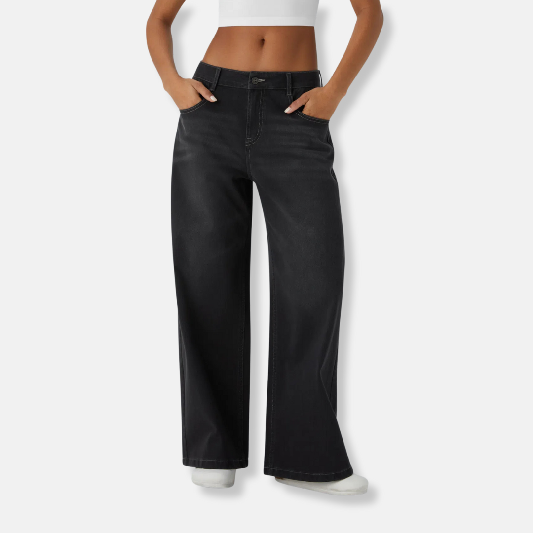 Audrey | Jean large taille haute