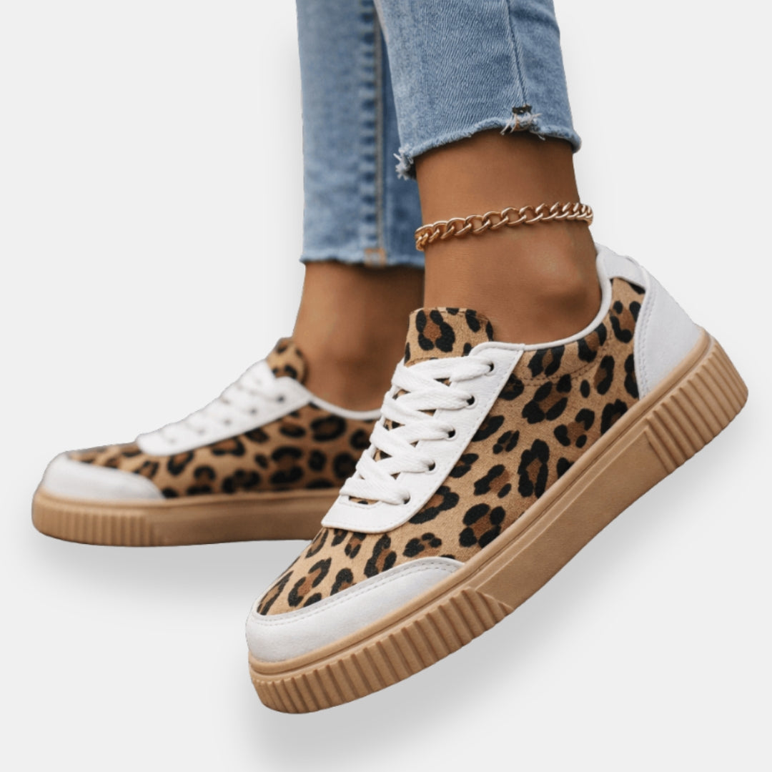 Kériane | Sneakers léopard plateforme