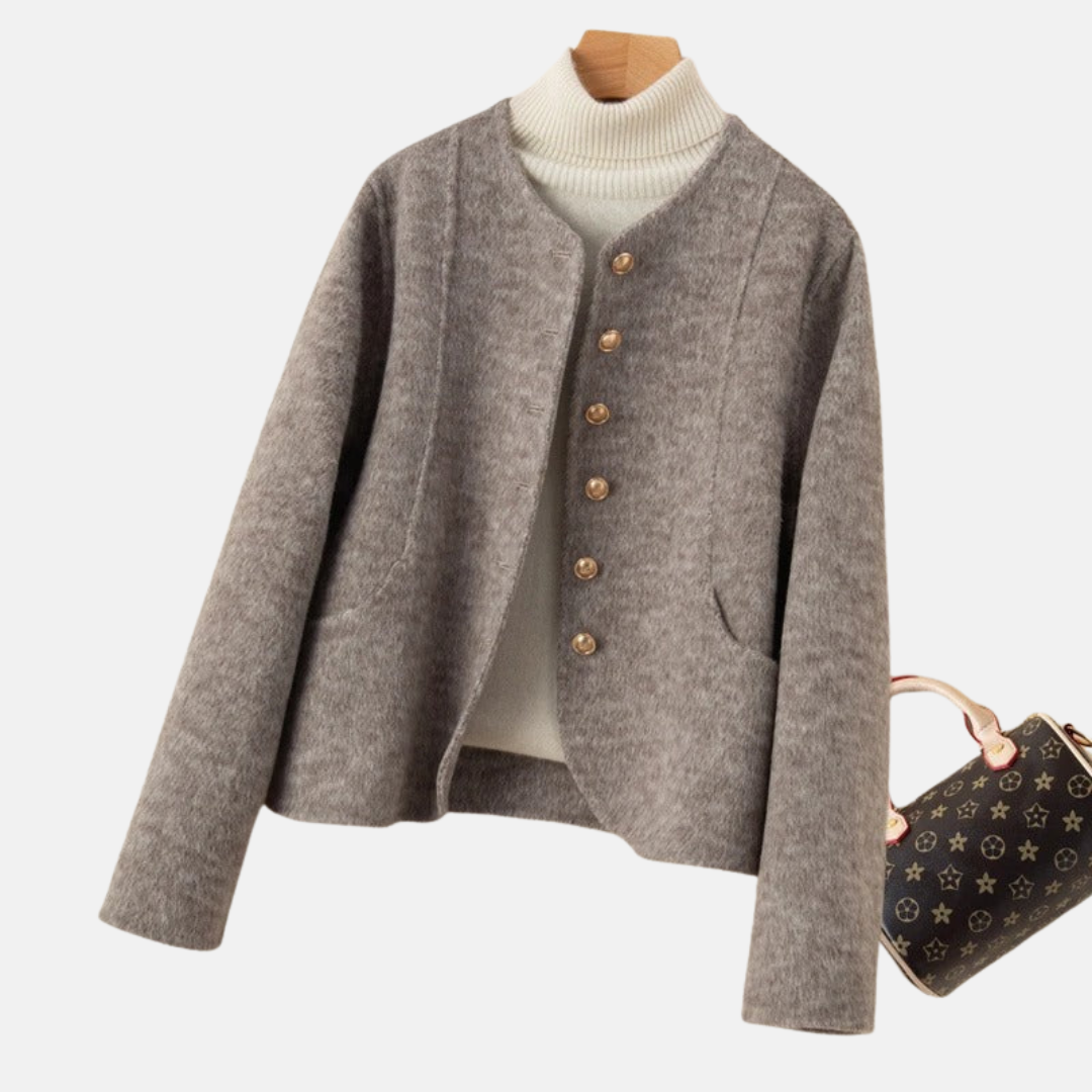 Valera | Veste droite à col rond