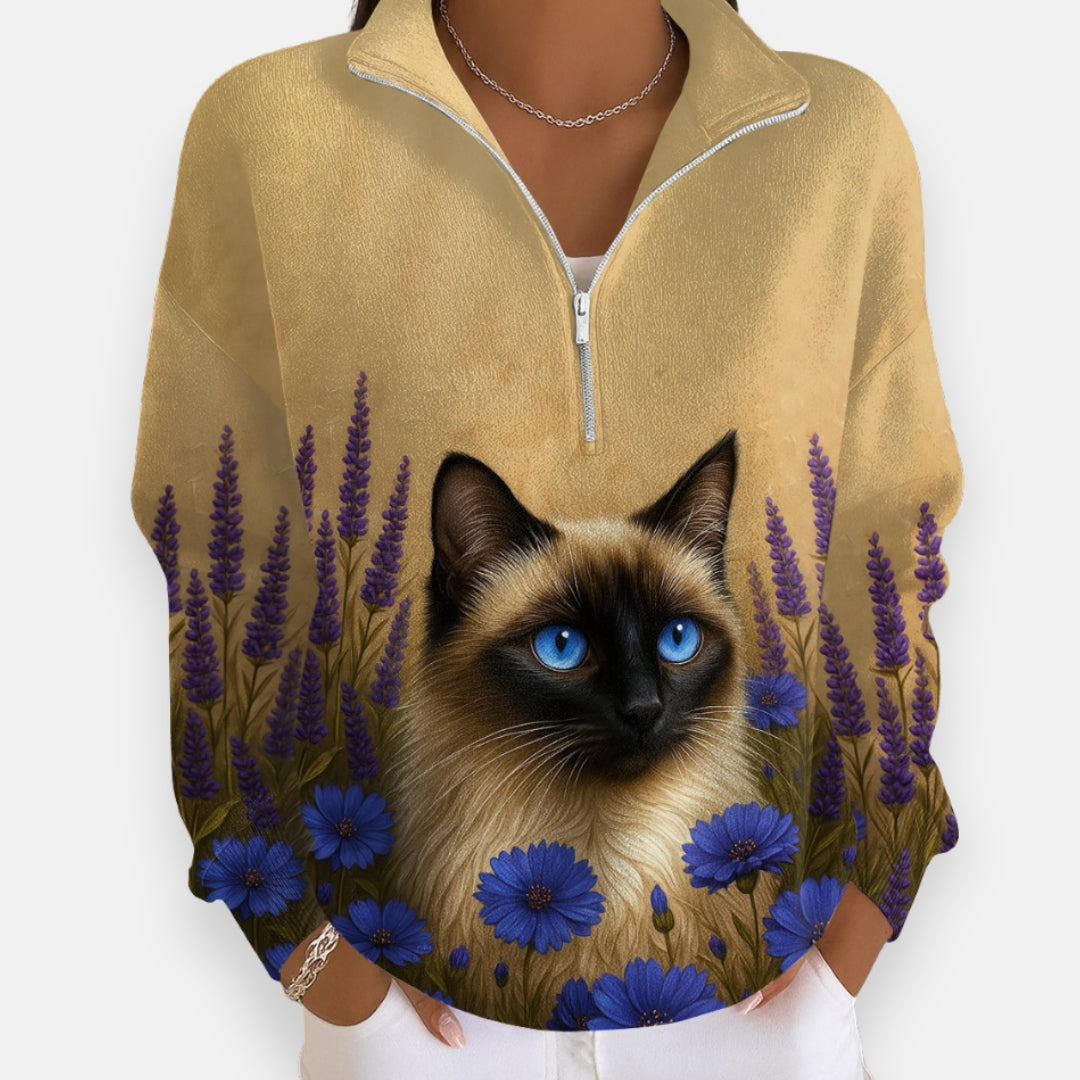 Agathe | Sweatshirt à fermeture éclair