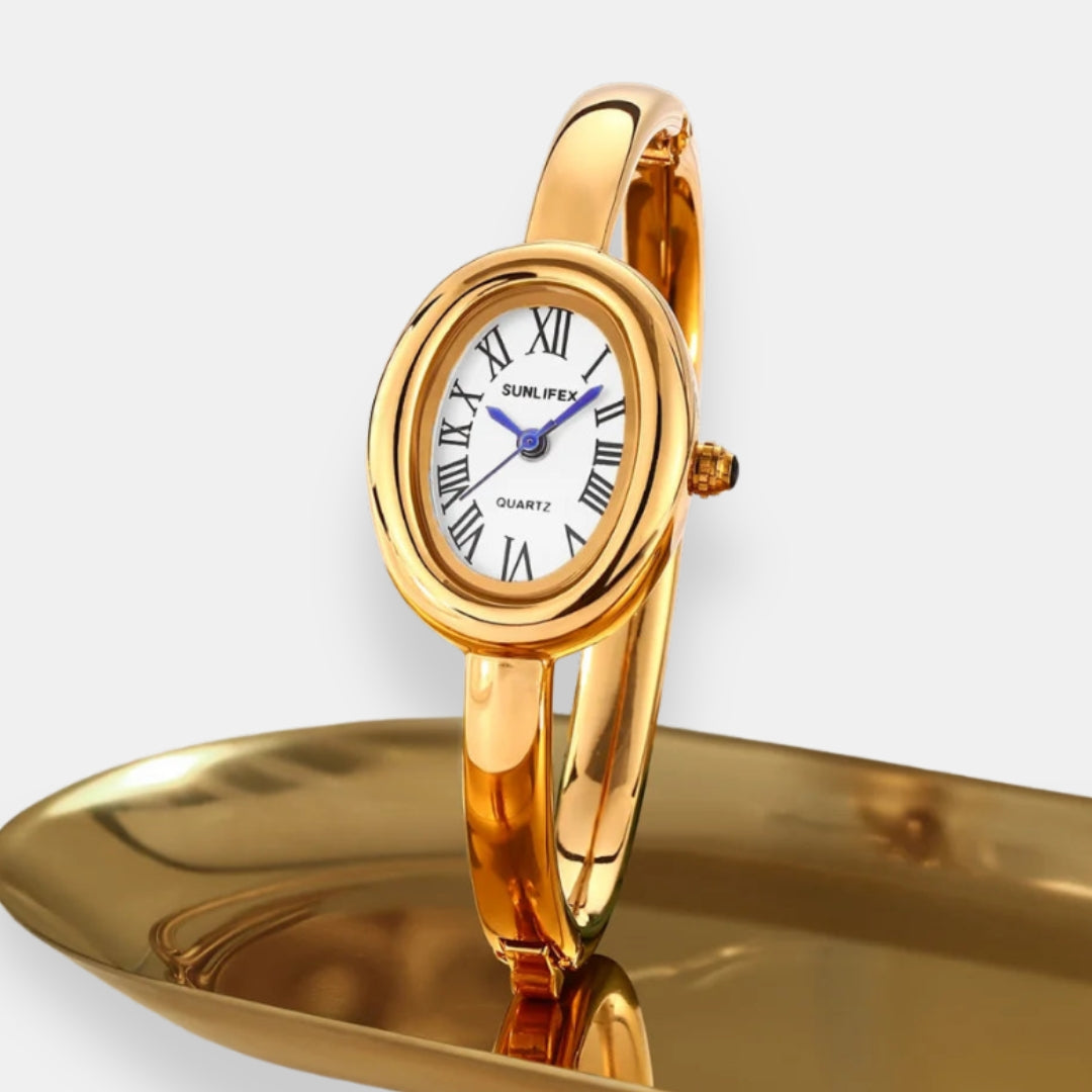 Charline | Montre jonc cadran romain
