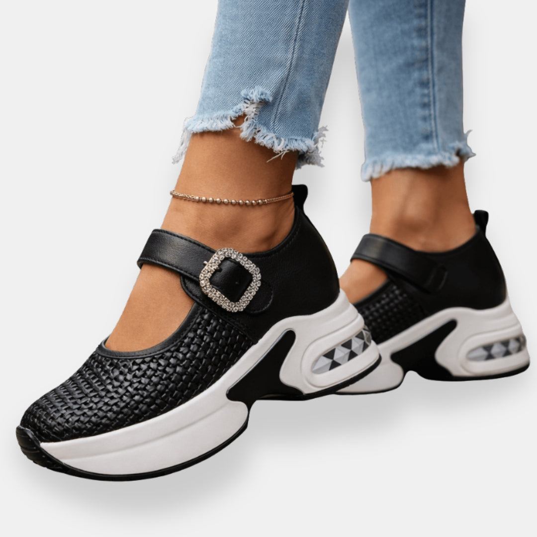 Ivane | Sneakers compensées strass