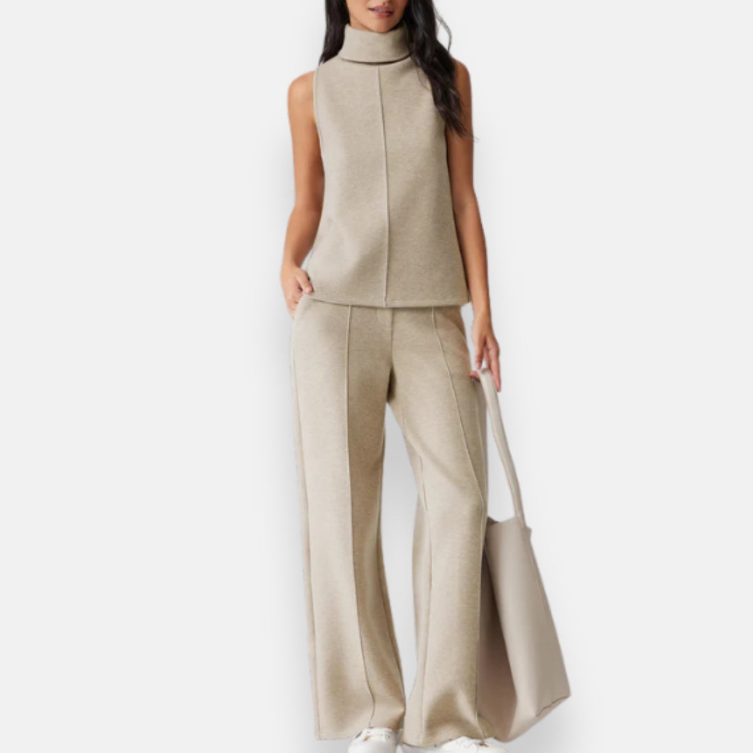 Hélia | Ensemble haut et pantalon large