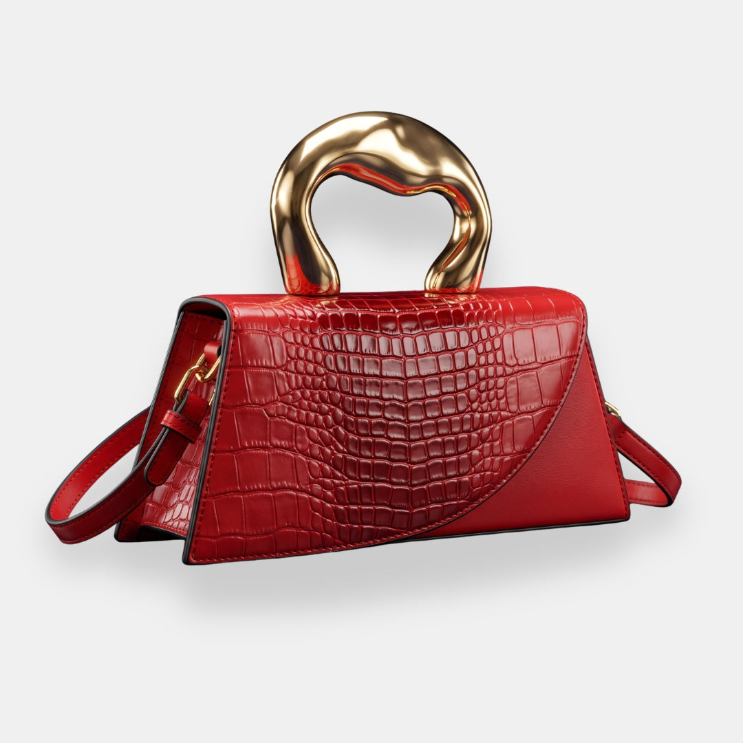 Aspasie | Sac Croco Sculpté