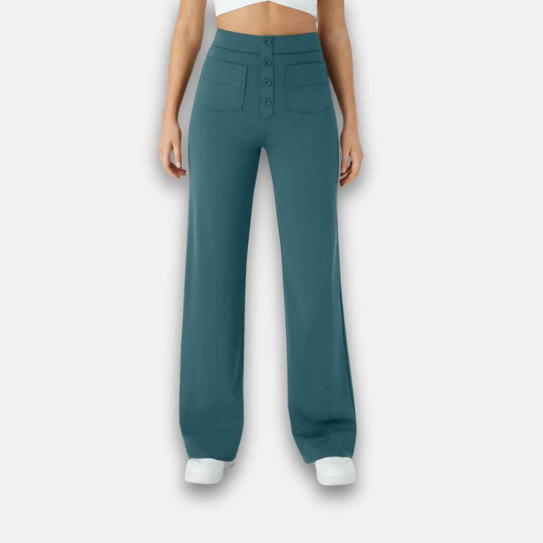 Jade | Pantalon large à boutons