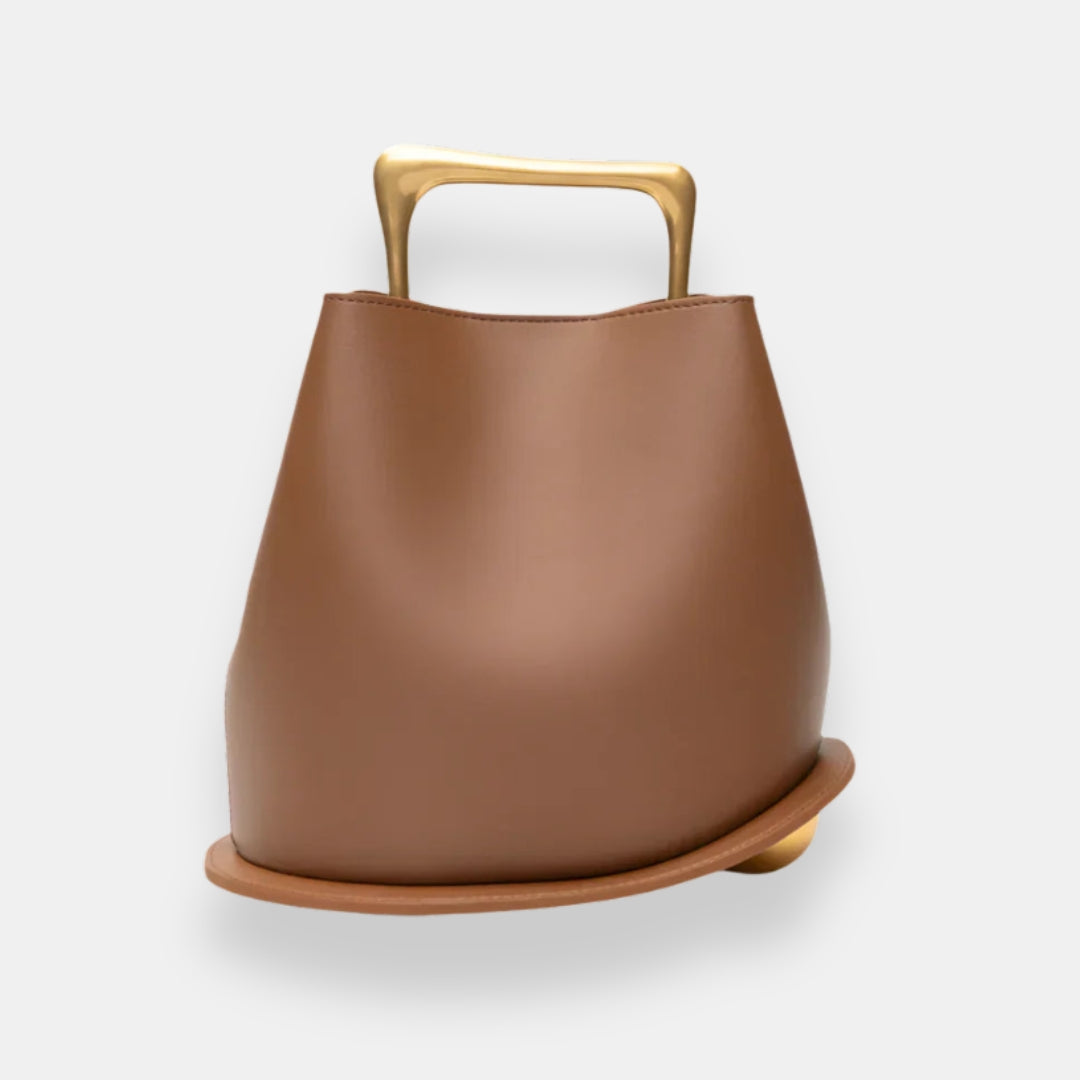 Xélvaine | Sac seau anse dorée