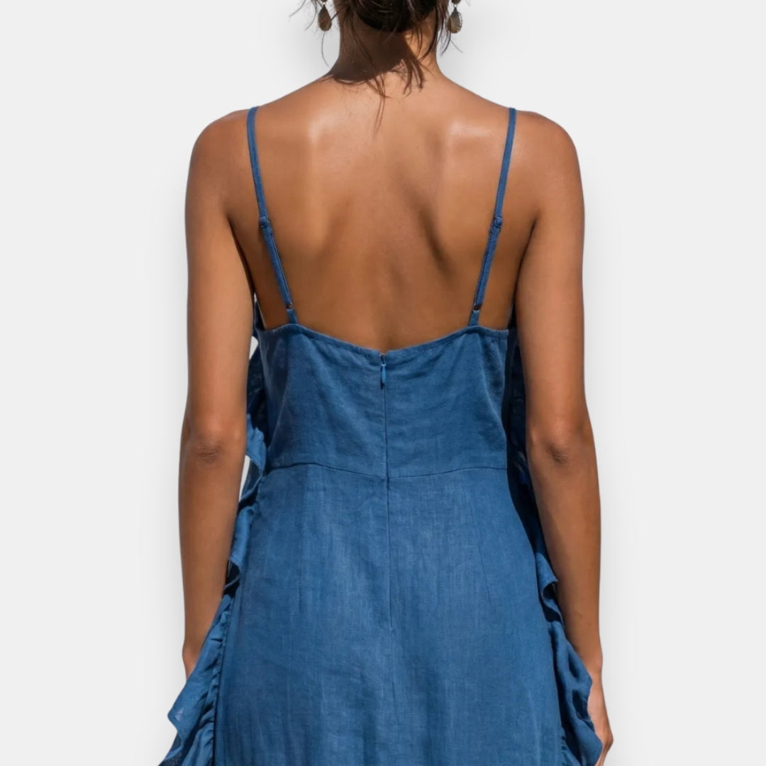 Tarvine | Robe longue à volants