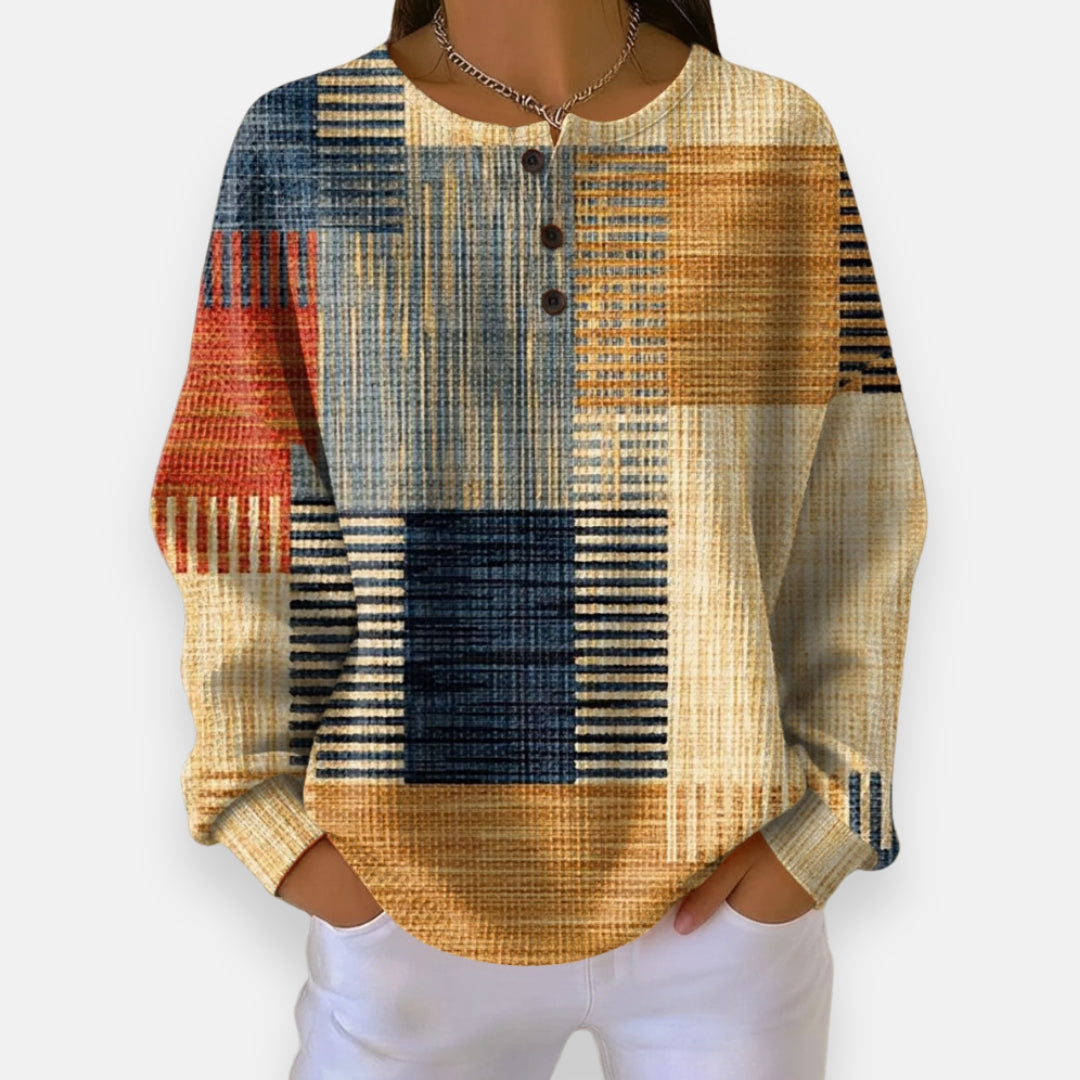 Adélie | Haut à motif géométrique
